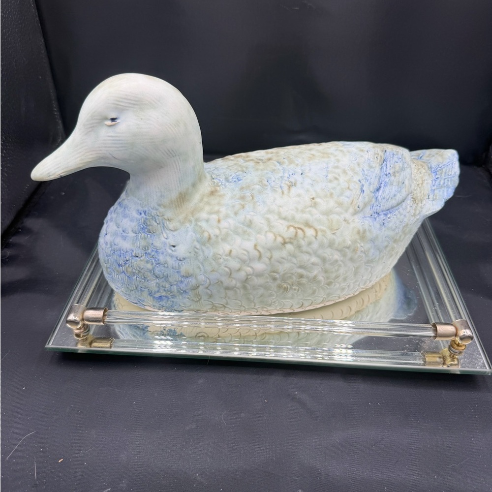 Large McCarty Pottery Jade "Peabody Duck